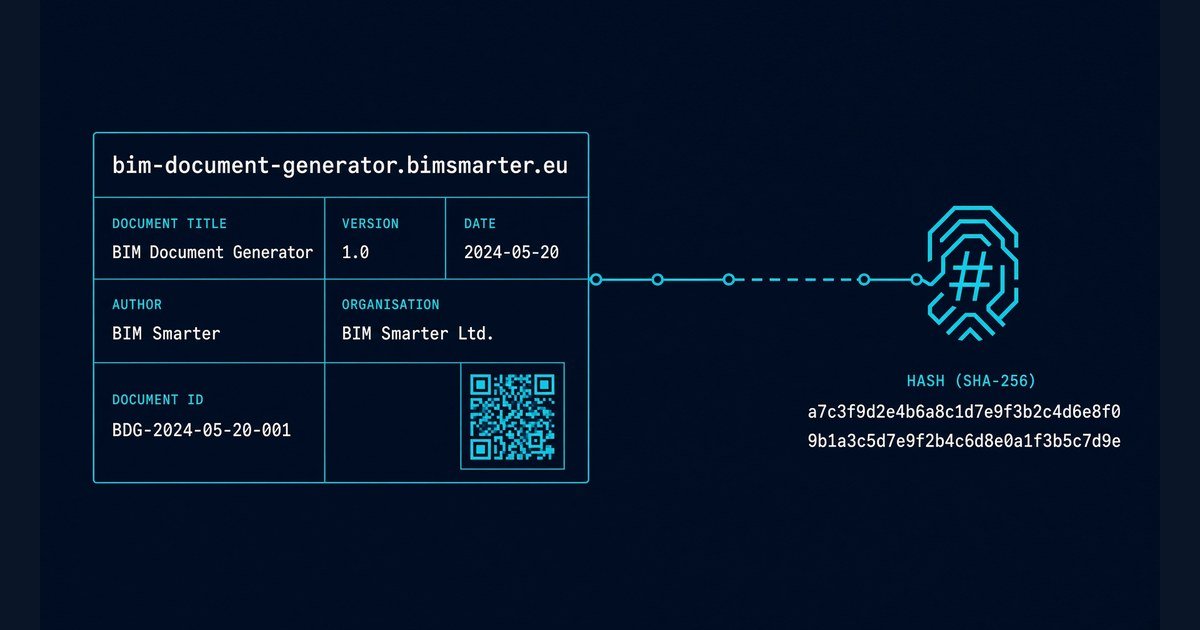 BIM Document Generator : nommage ISO 19650, BEP et chaîne de preuve documentaire