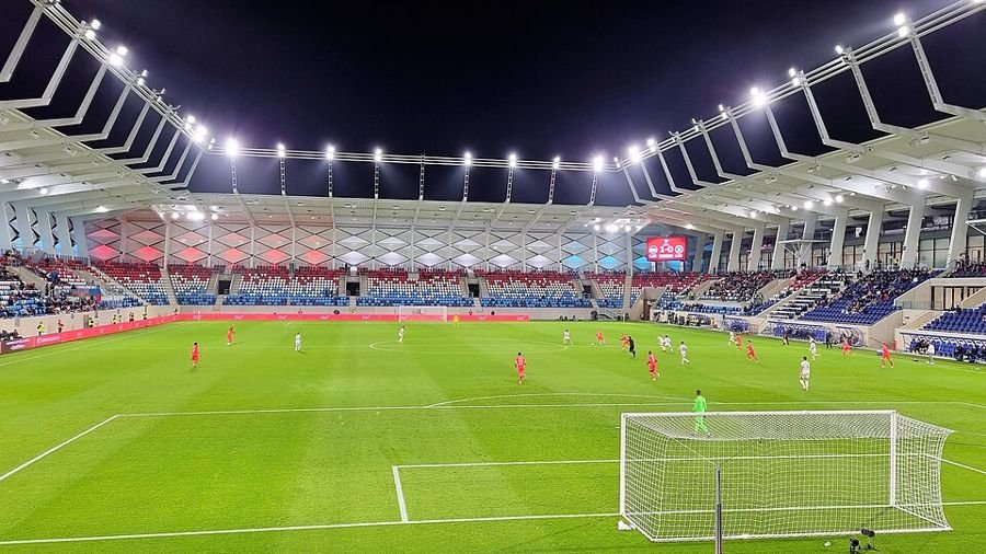Stade de Luxembourg en configuration match, septembre 2021